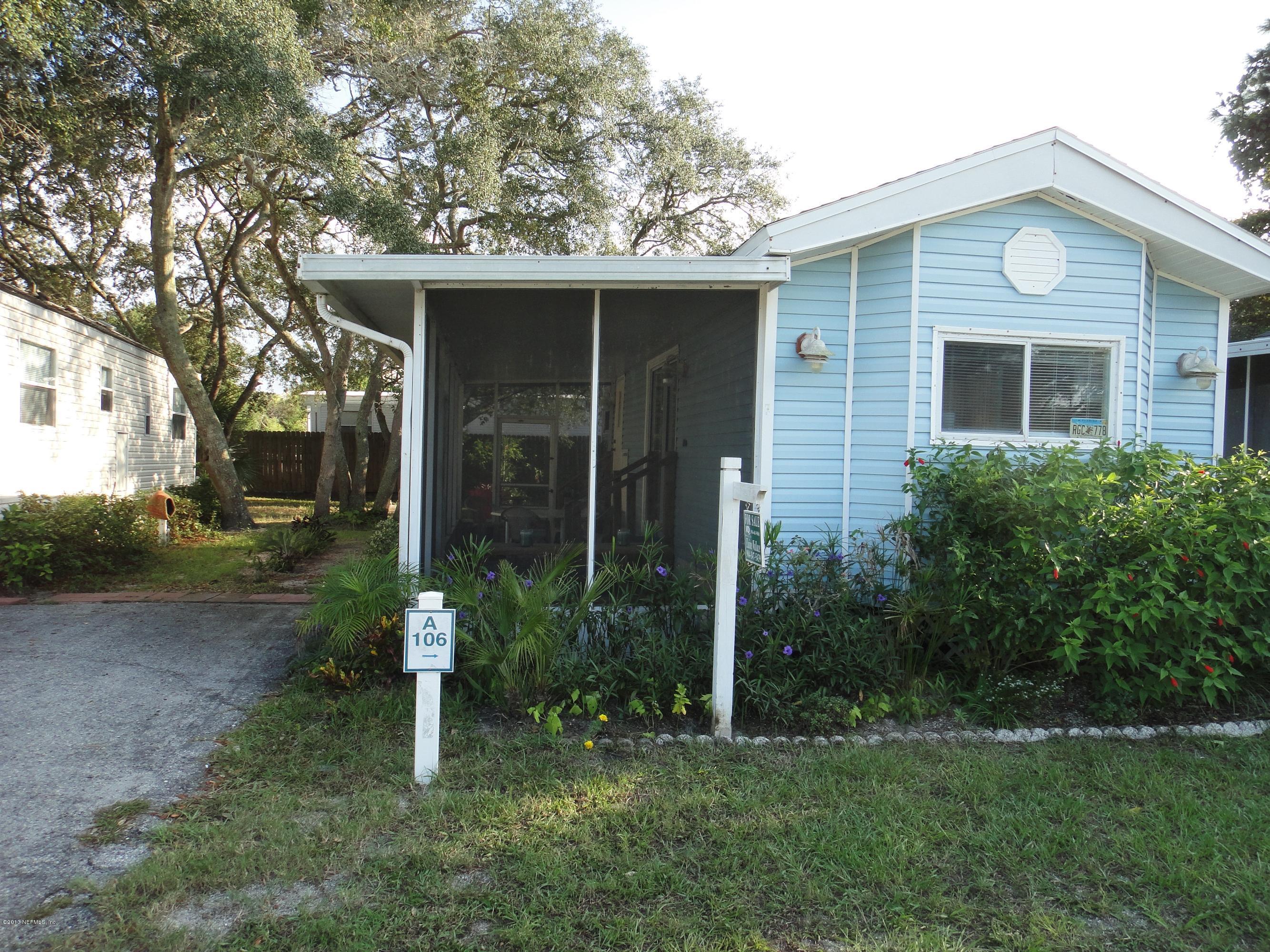 4225 A1A 106A, 686419, St Augustine, Manufactured Home,  sold, PROPERTY EXPERTS 