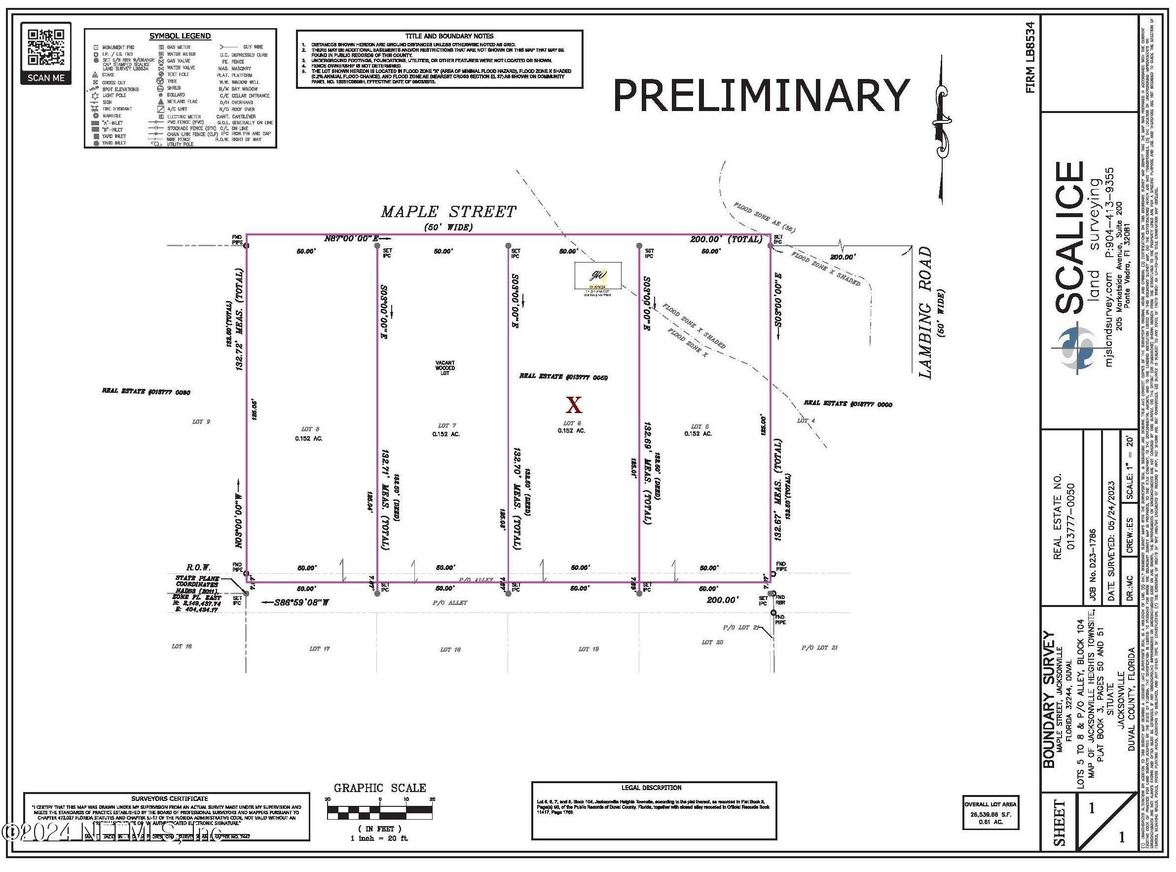 MAPLE LOT 6, 2002607, Jacksonville, Unimproved Land,  sold, PROPERTY EXPERTS 