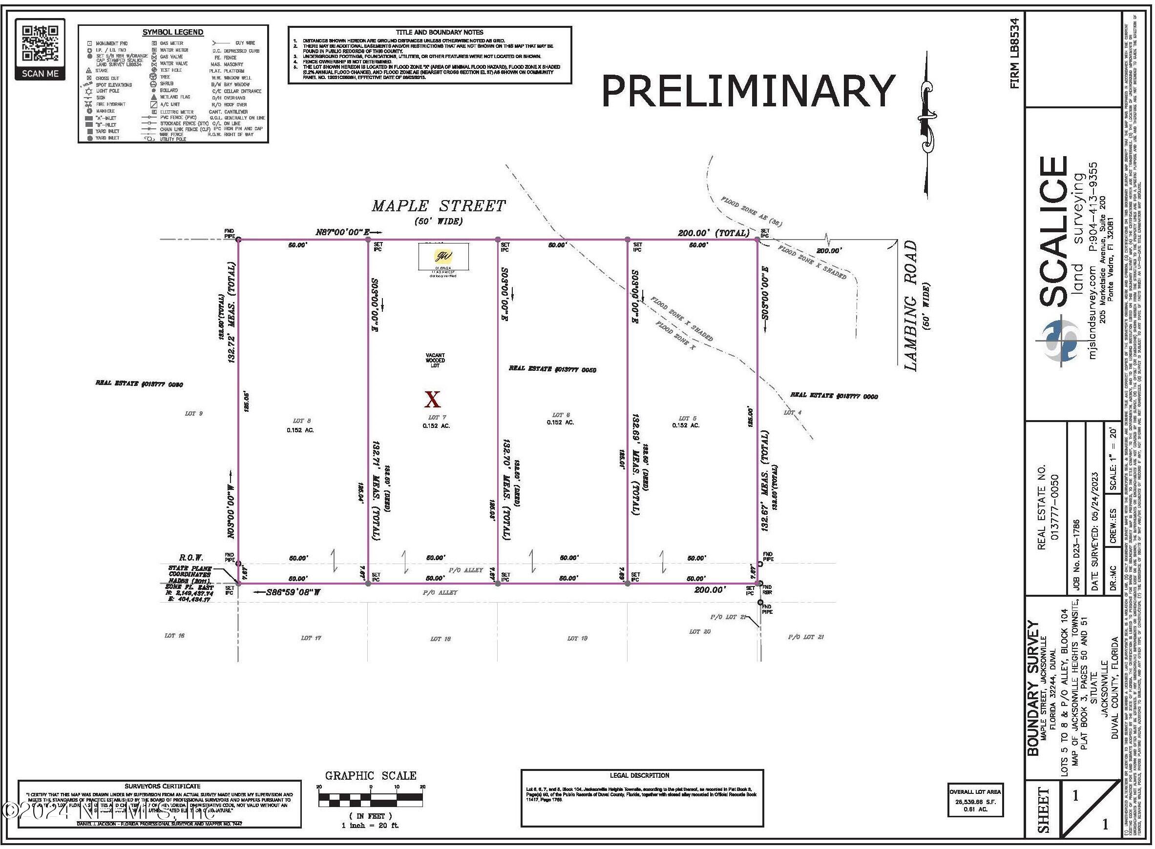 MAPLE LOT 7, 2002608, Jacksonville, Unimproved Land,  sold, PROPERTY EXPERTS 