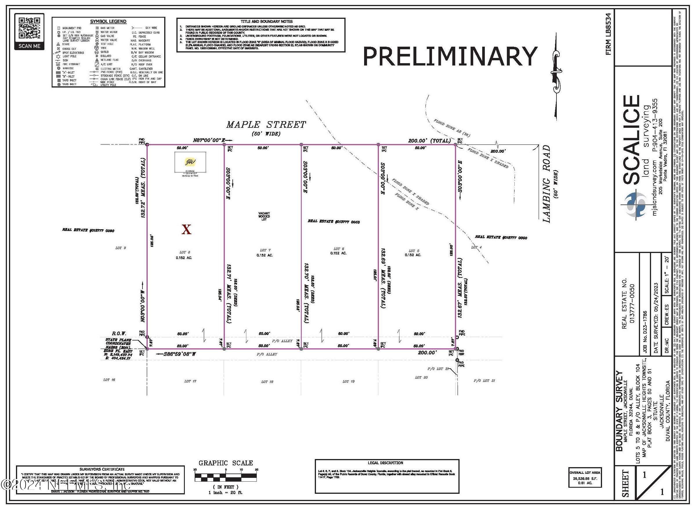 MAPLE LOT 8, 2002609, Jacksonville, Unimproved Land,  sold, PROPERTY EXPERTS 