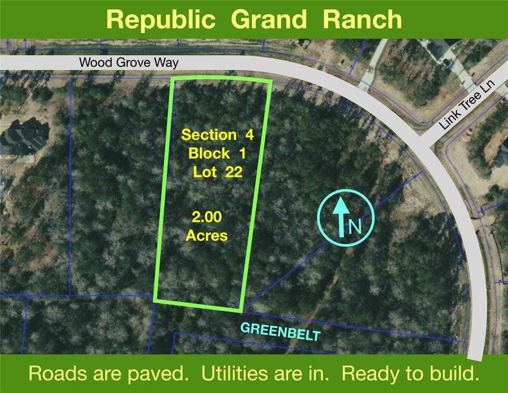 15457 Red Hawk, 38041918, Willis, Lots,  for sale, PROPERTY EXPERTS 