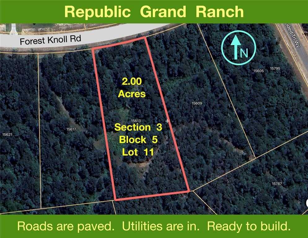 15613 Forest Knoll, 98456848, Willis, Lots,  for sale, PROPERTY EXPERTS 